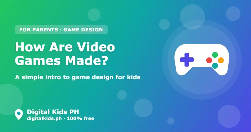 Digital Kids PH game design for kids featured image with game controller